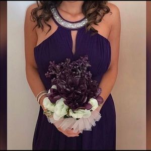 💜 ELEGANT Bridal Party Dress XS EUC